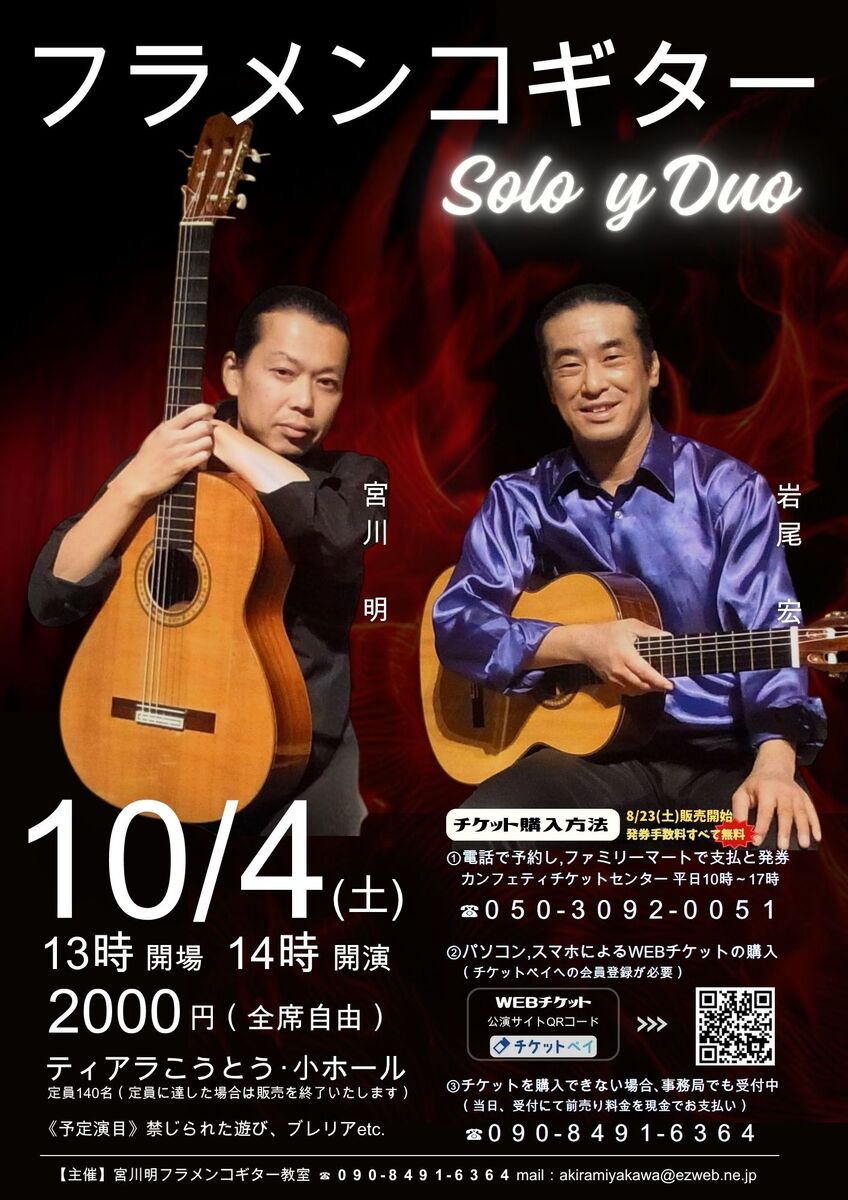 フラメンコギター Solo y Duo | チケットペイ