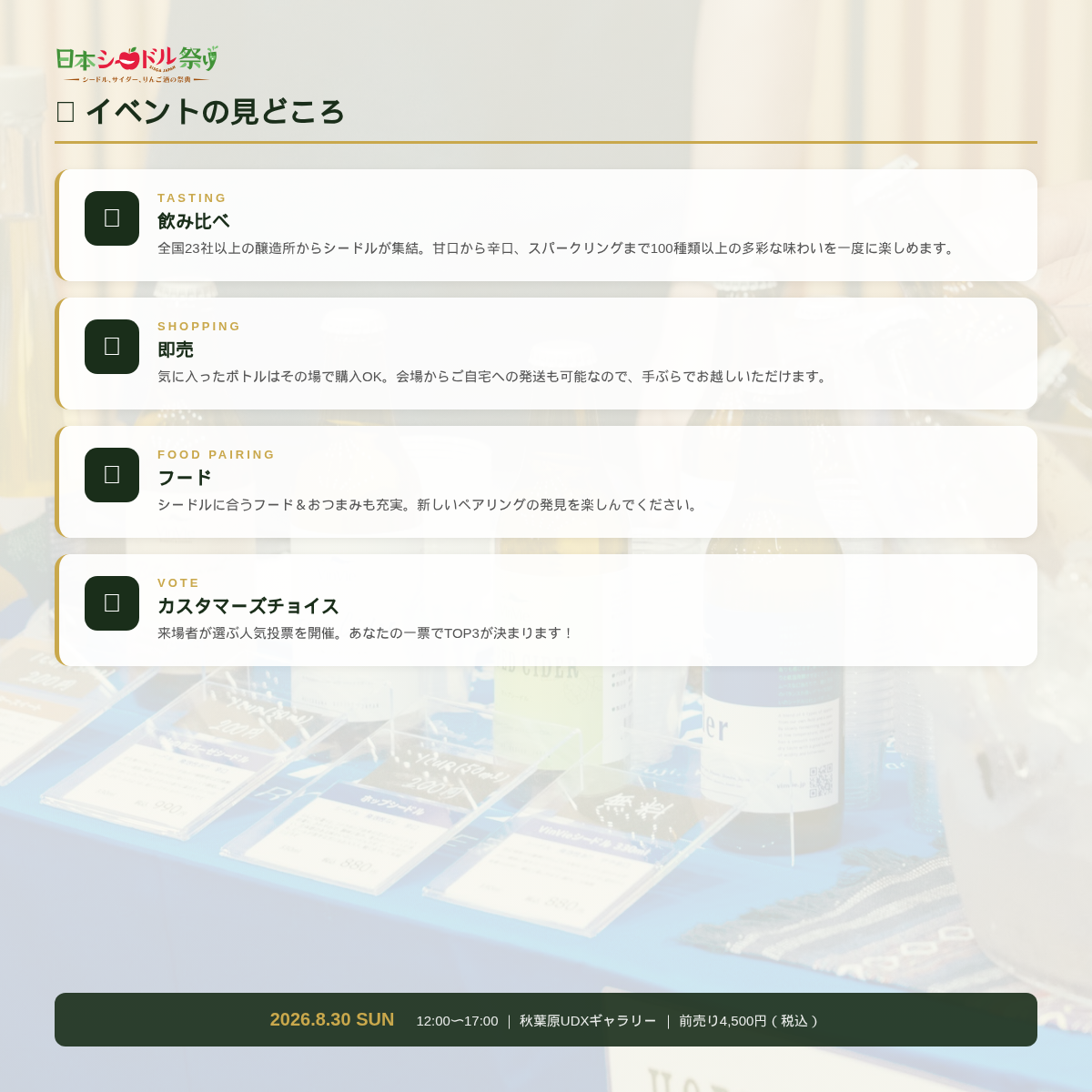日本シードル祭り 2026　SISGA JAPAN スライド画像2